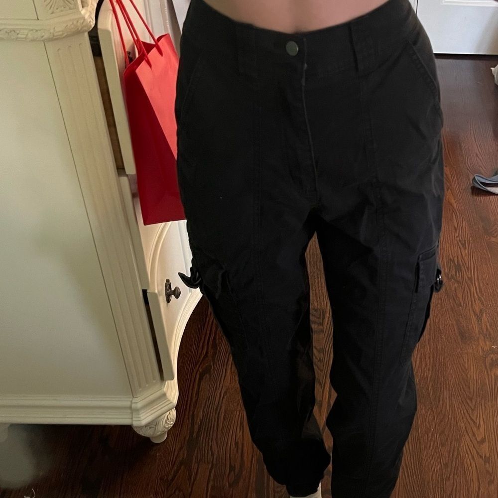 Black cargo pants
